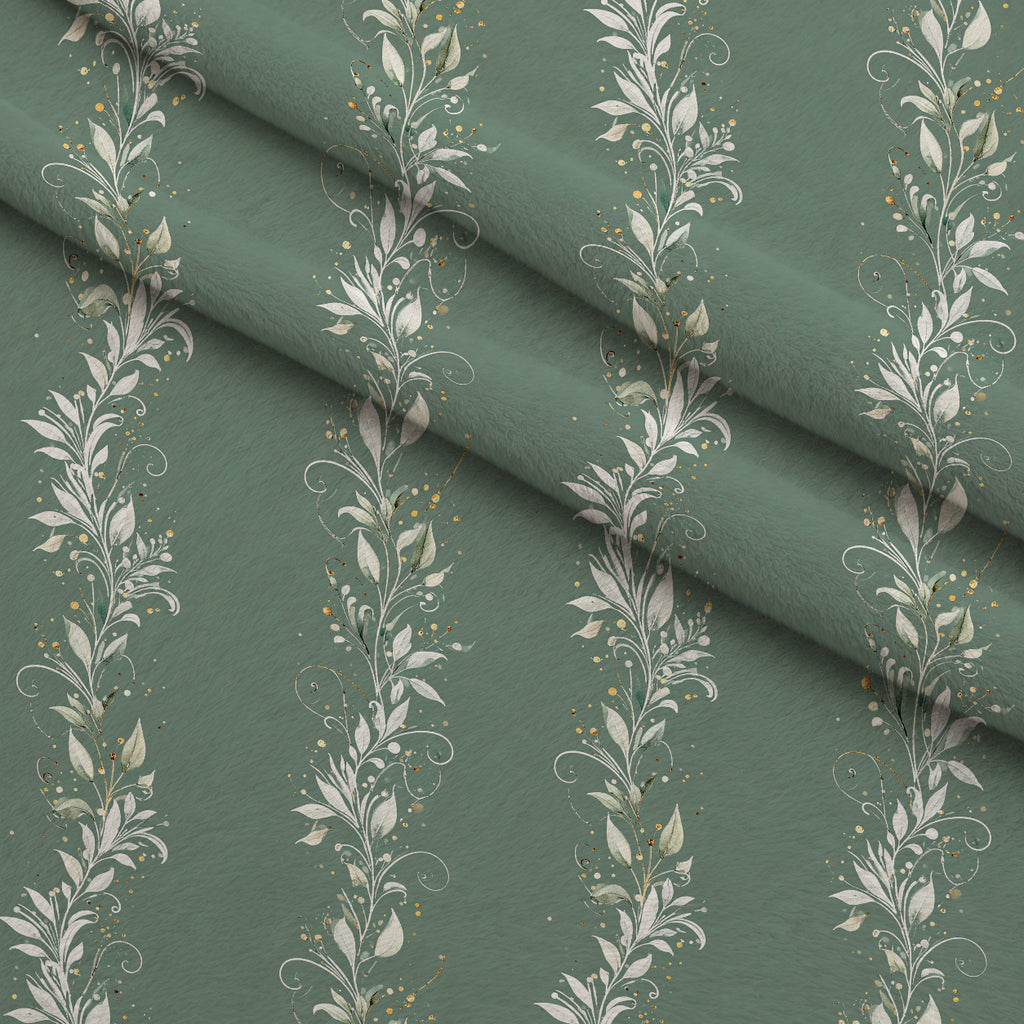 Gilded Evergreen Hearth Pattern 15 Minky Fabric — plush minky folded close-up preview (mv-minky-v1:lying)