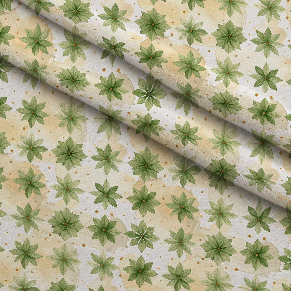 Gilded Evergreen Hearth Pattern 23 Minky Fabric — plush minky folded close-up preview (mv-minky-v1:lying)