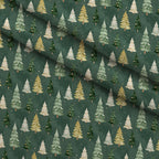 Gilded Evergreen Hearth Pattern 24 Minky Fabric — plush minky folded close-up preview (mv-minky-v1:lying)