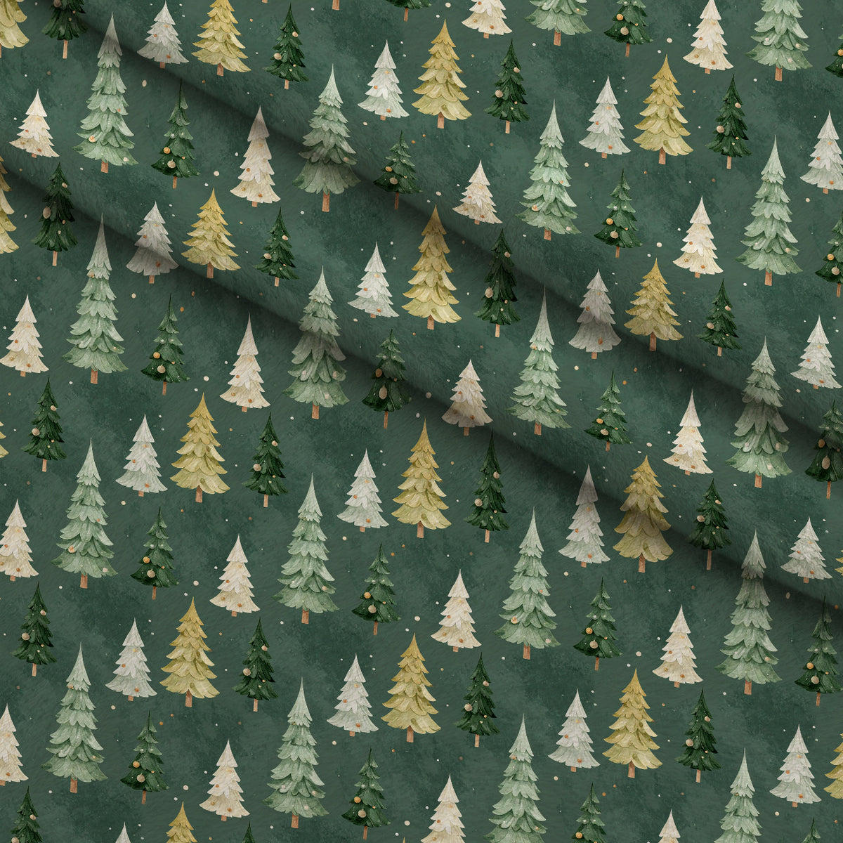 Gilded Evergreen Hearth Pattern 24 Minky Fabric — plush minky folded close-up preview (mv-minky-v1:lying)