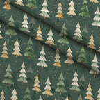 Gilded Evergreen Hearth Pattern 25 Minky Fabric — plush minky folded close-up preview (mv-minky-v1:lying)