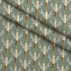 Gilded Evergreen Hearth Pattern 28 Minky Fabric — plush minky folded close-up preview (mv-minky-v1:lying)
