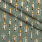 Gilded Evergreen Hearth Pattern 29 Minky Fabric — plush minky folded close-up preview (mv-minky-v1:lying)