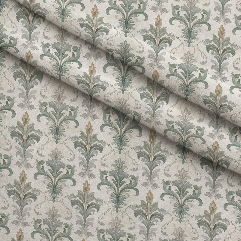 Gilded Evergreen Hearth Pattern 3 Minky Fabric — plush minky folded close-up preview (mv-minky-v1:lying)