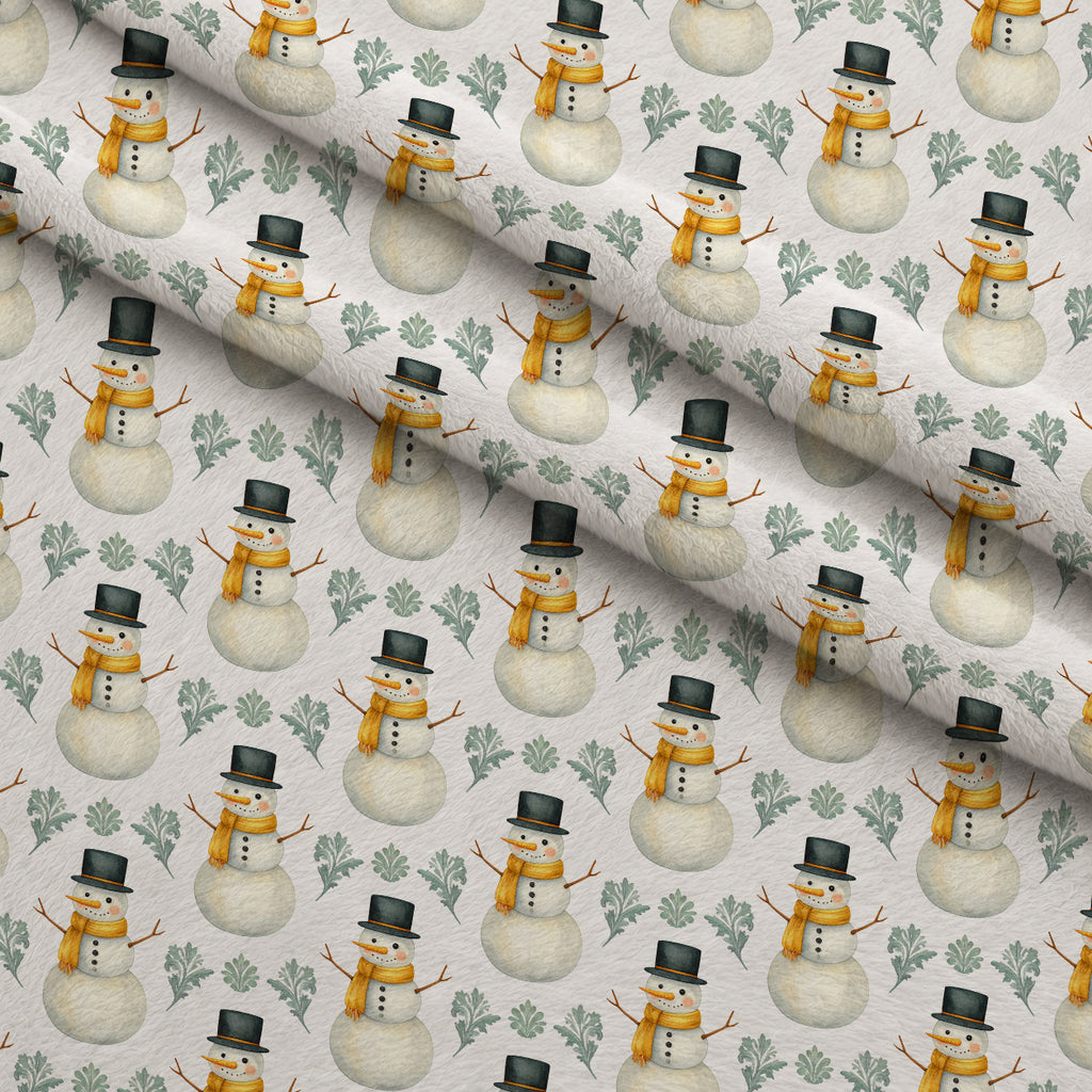Gilded Evergreen Hearth Pattern 5 Minky Fabric — plush minky folded close-up preview (mv-minky-v1:lying)