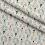 Gilded Evergreen Hearth Pattern 6 Minky Fabric — plush minky folded close-up preview (mv-minky-v1:lying)