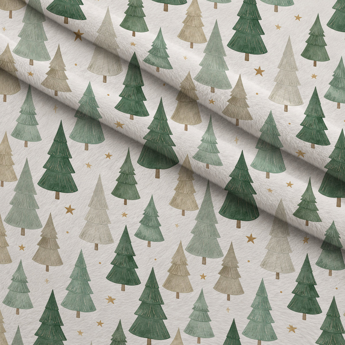 Gilded Evergreen Hearth Pattern 7 Minky Fabric — plush minky folded close-up preview (mv-minky-v1:lying)