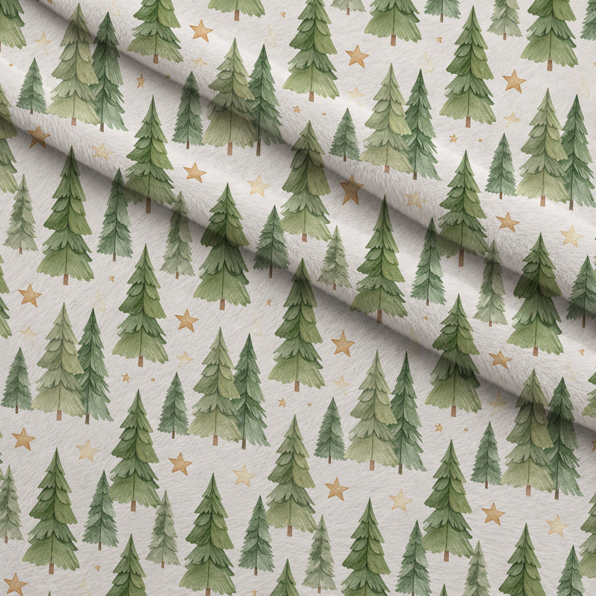 Gilded Evergreen Hearth Pattern 8 Minky Fabric — plush minky folded close-up preview (mv-minky-v1:lying)