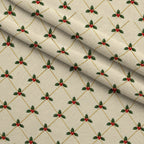 Gilded Evergreen Holiday Pattern 10 Minky Fabric — plush minky folded close-up preview (mv-minky-v1:lying)
