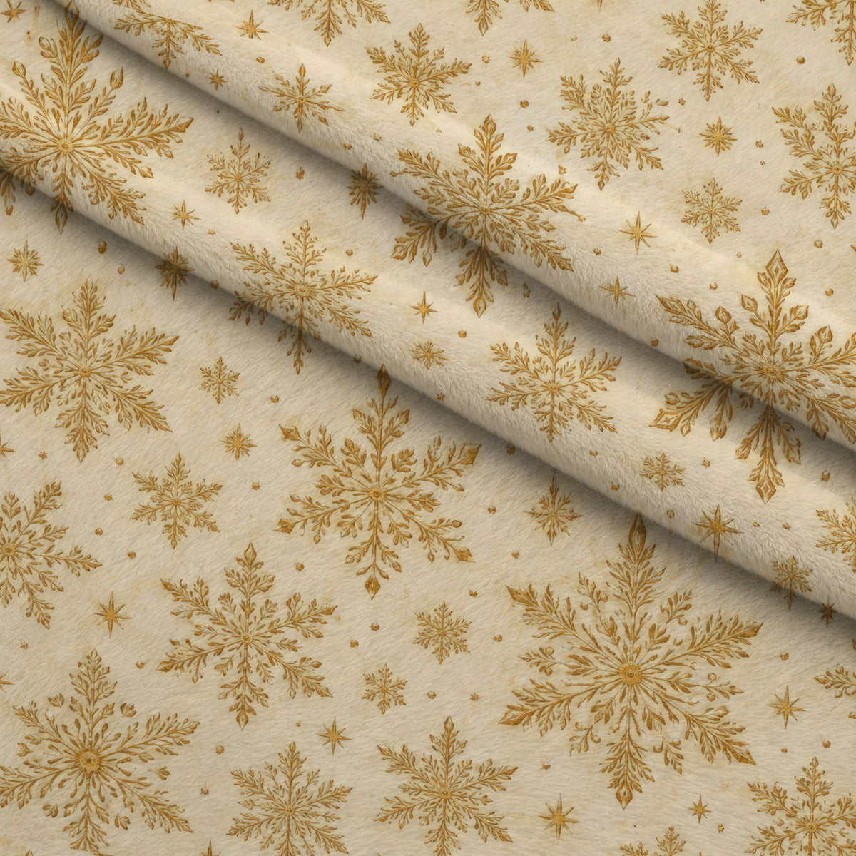 Gilded Evergreen Holiday Pattern 3 Minky Fabric — plush minky folded close-up preview (mv-minky-v1:lying)