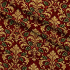 Gilded Evergreen Holiday Pattern 4 Minky Fabric — plush minky folded close-up preview (mv-minky-v1:lying)