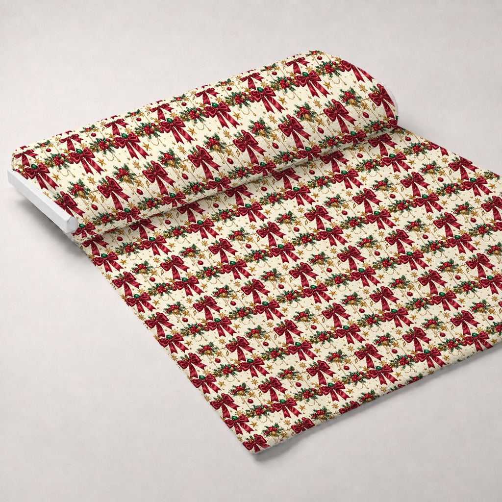 Gilded Evergreen Revelry Pattern 10 Minky Fabric — plush minky unrolled bolt preview (mv-minky-v1:bolt)
