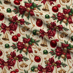 Gilded Evergreen Revelry Pattern 13 Minky Fabric — plush minky folded close-up preview (mv-minky-v1:lying)