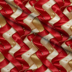 Gilded Evergreen Revelry Pattern 18 Minky Fabric — plush minky folded close-up preview (mv-minky-v1:lying)