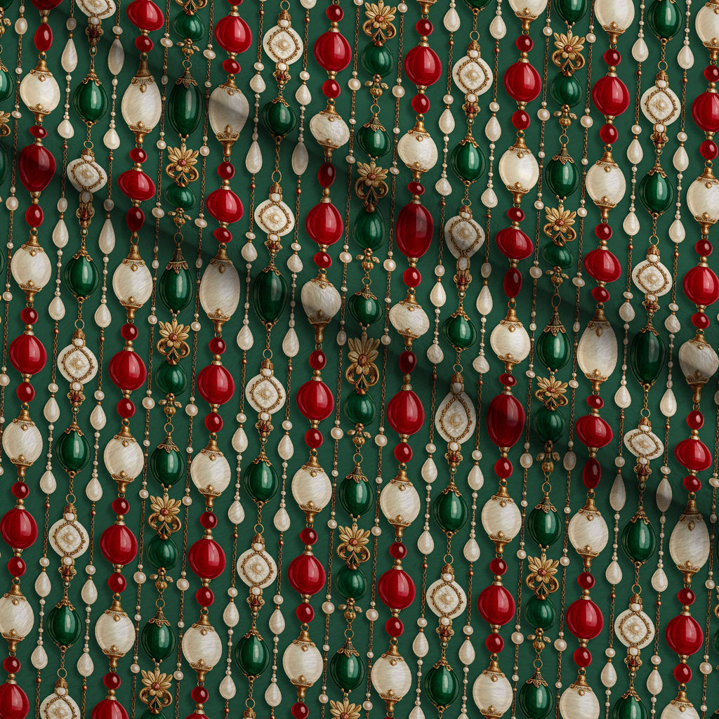 Gilded Evergreen Revelry Pattern 19 Minky Fabric — plush minky folded close-up preview (mv-minky-v1:lying)