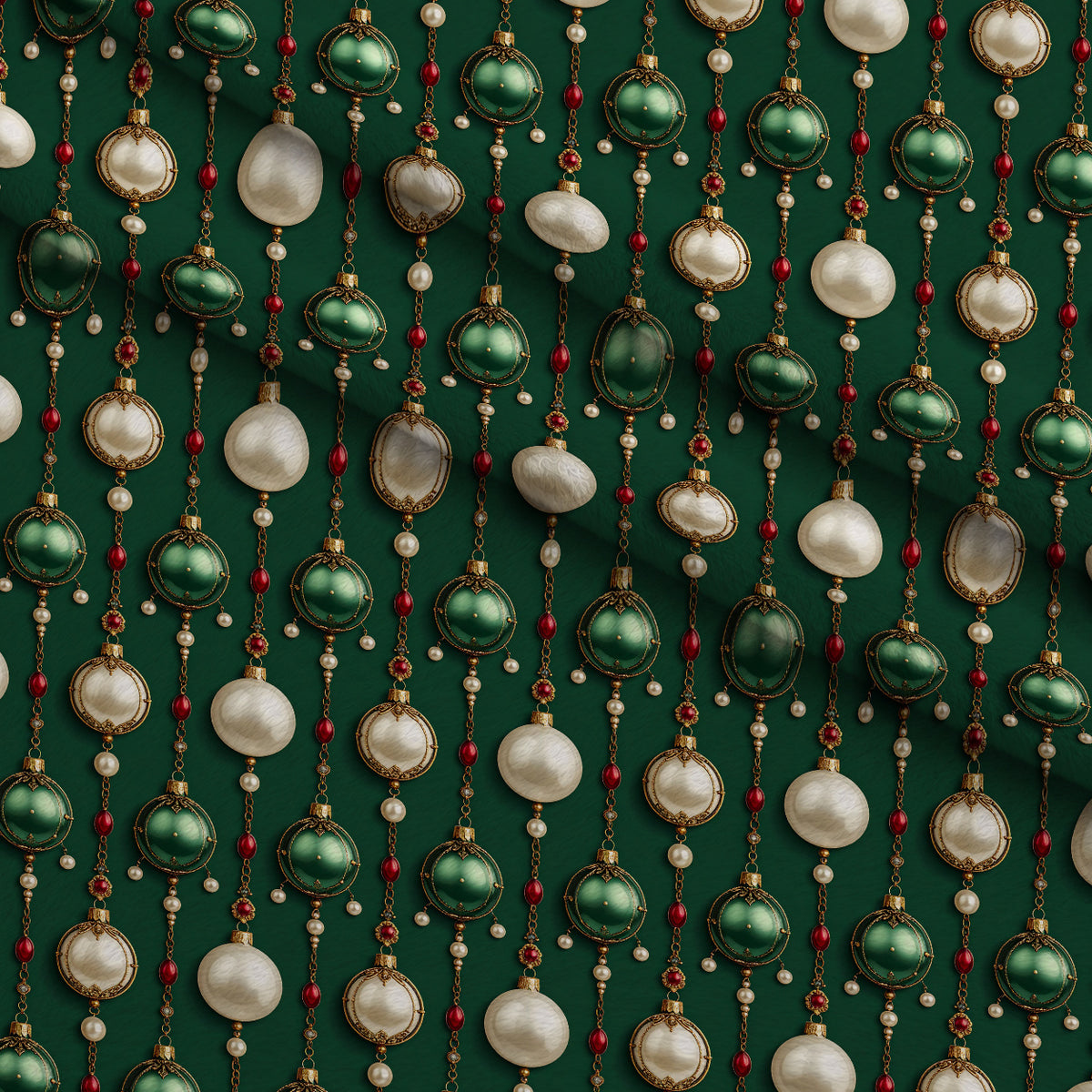 Gilded Evergreen Revelry Pattern 20 Minky Fabric — plush minky folded close-up preview (mv-minky-v1:lying)