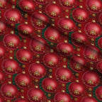 Gilded Evergreen Revelry Pattern 22 Minky Fabric — plush minky folded close-up preview (mv-minky-v1:lying)