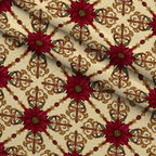 Gilded Evergreen Revelry Pattern 26 Minky Fabric — plush minky folded close-up preview (mv-minky-v1:lying)
