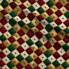 Gilded Evergreen Revelry Pattern 29 Minky Fabric — plush minky folded close-up preview (mv-minky-v1:lying)