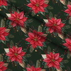 Gilded Evergreen Revelry Pattern 3 Minky Fabric — plush minky folded close-up preview (mv-minky-v1:lying)