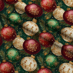 Gilded Evergreen Revelry Pattern 7 Minky Fabric — plush minky folded close-up preview (mv-minky-v1:lying)