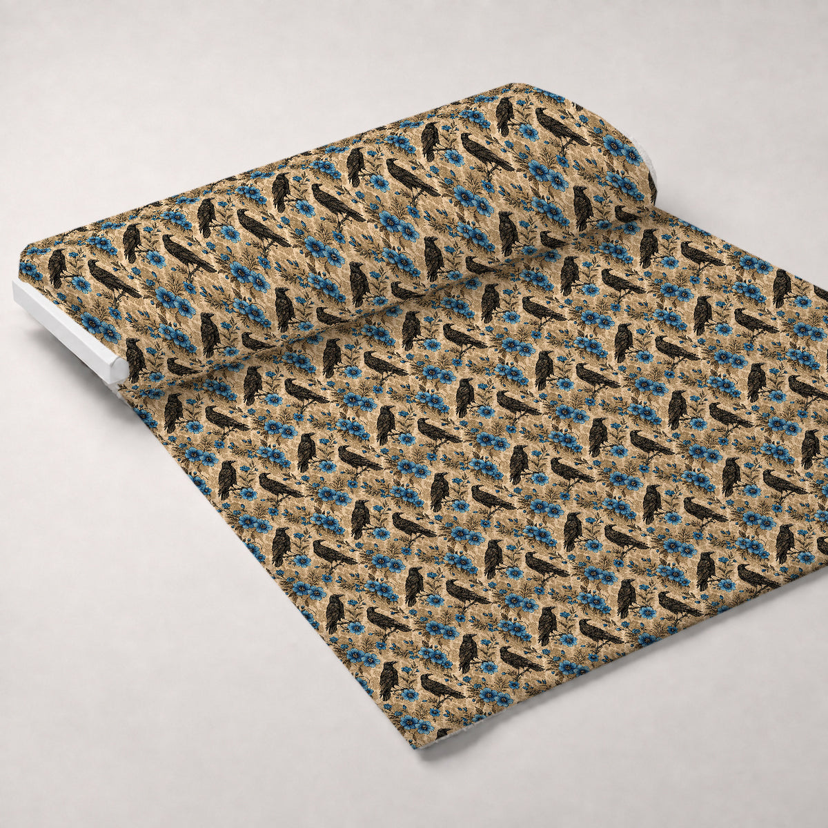 Gilded Falcons Pattern 10 Minky Fabric — plush minky unrolled bolt preview (mv-minky-v1:bolt)
