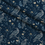 Gilded Falcons Pattern 24 Minky Fabric — plush minky folded close-up preview (mv-minky-v1:lying)