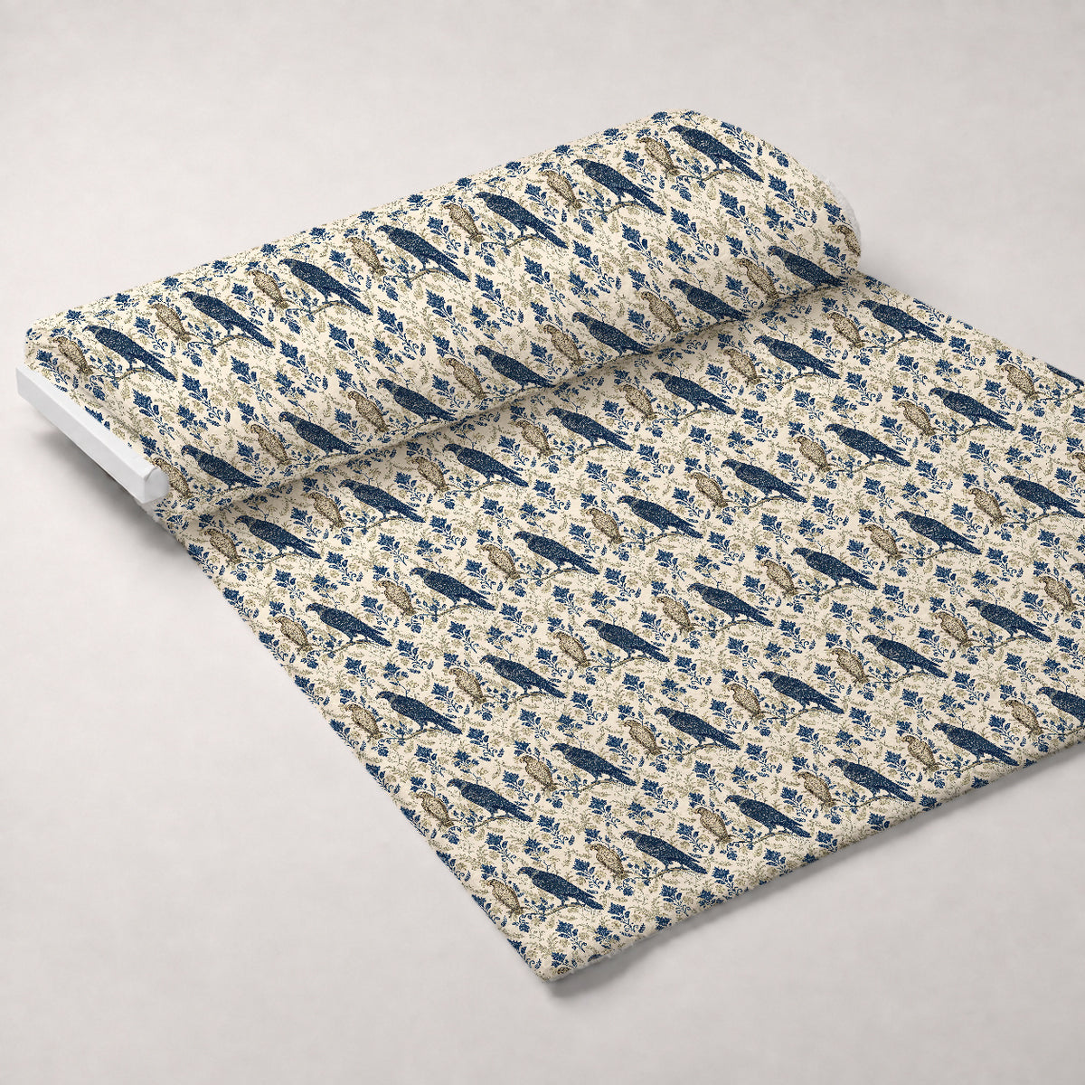 Gilded Falcons Pattern 3 Minky Fabric — plush minky unrolled bolt preview (mv-minky-v1:bolt)