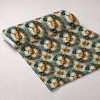Gilded Gears Pattern 10 Minky Fabric — plush minky unrolled bolt preview (mv-minky-v1:bolt)