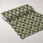 Gilded Gears Pattern 11 Minky Fabric — plush minky unrolled bolt preview (mv-minky-v1:bolt)