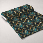 Gilded Gears Pattern 19 Minky Fabric — plush minky unrolled bolt preview (mv-minky-v1:bolt)