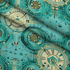 Gilded Gears Pattern 24 Minky Fabric — plush minky folded close-up preview (mv-minky-v1:lying)