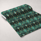 Gilded Gears Pattern 3 Minky Fabric — plush minky unrolled bolt preview (mv-minky-v1:bolt)
