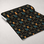 Gilded Gears Pattern 4 Minky Fabric — plush minky unrolled bolt preview (mv-minky-v1:bolt)