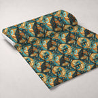 Gilded Gears Pattern 7 Minky Fabric — plush minky unrolled bolt preview (mv-minky-v1:bolt)