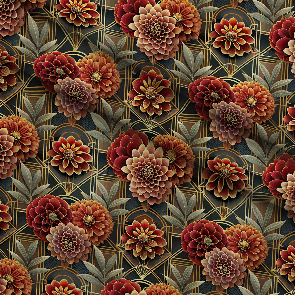 Gilded Jade Blooms Pattern 10 Minky Fabric — plush minky folded close-up preview (mv-minky-v1:lying)