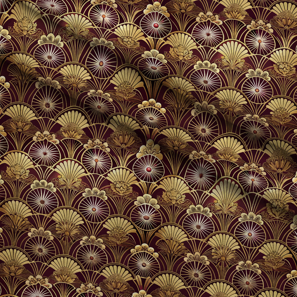 Gilded Jade Blooms Pattern 14 Minky Fabric — plush minky folded close-up preview (mv-minky-v1:lying)