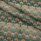 Gilded Jade Blooms Pattern 17 Minky Fabric — plush minky folded close-up preview (mv-minky-v1:lying)