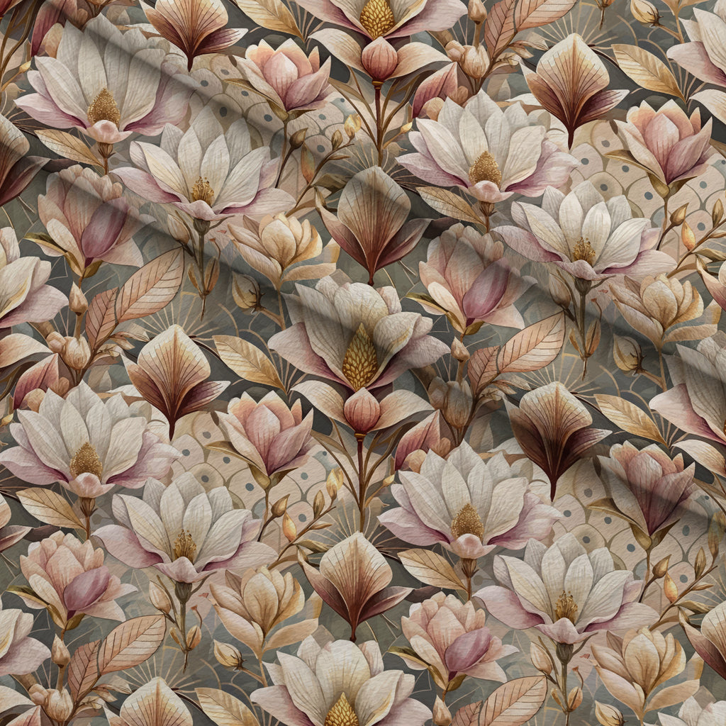 Gilded Jade Blooms Pattern 21 Minky Fabric — plush minky folded close-up preview (mv-minky-v1:lying)