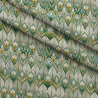 Gilded Jade Blooms Pattern 24 Minky Fabric — plush minky folded close-up preview (mv-minky-v1:lying)
