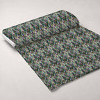 Gilded Jade Blooms Pattern 26 Minky Fabric — plush minky unrolled bolt preview (mv-minky-v1:bolt)