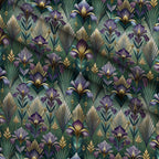 Gilded Jade Blooms Pattern 27 Minky Fabric — plush minky folded close-up preview (mv-minky-v1:lying)