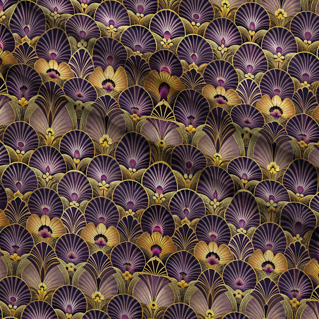 Gilded Jade Blooms Pattern 30 Minky Fabric — plush minky folded close-up preview (mv-minky-v1:lying)