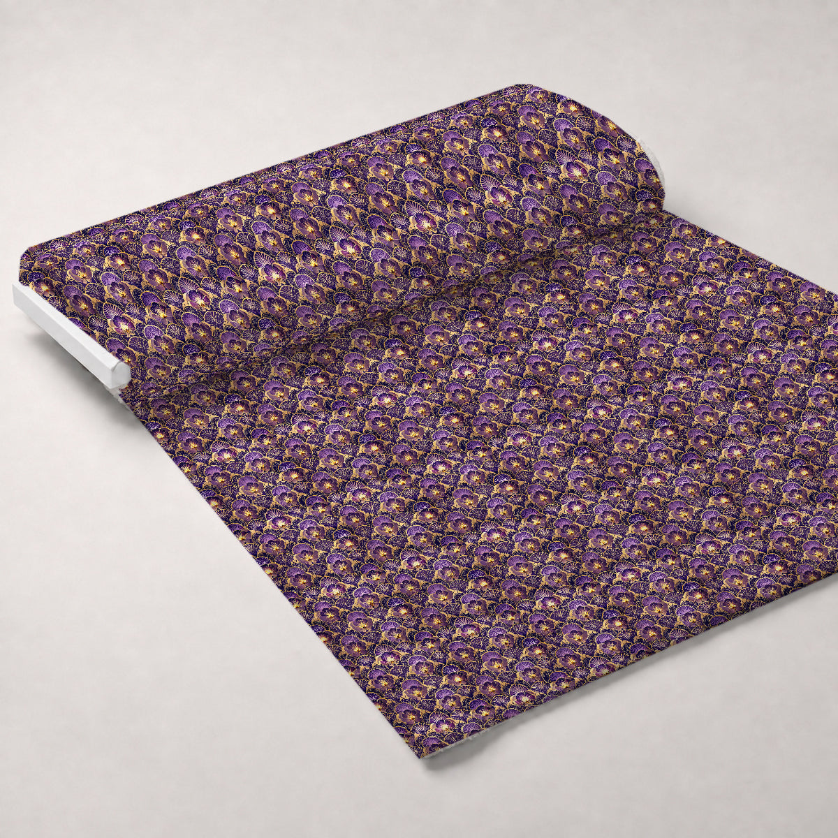 Gilded Jade Blooms Pattern 31 Minky Fabric — plush minky unrolled bolt preview (mv-minky-v1:bolt)