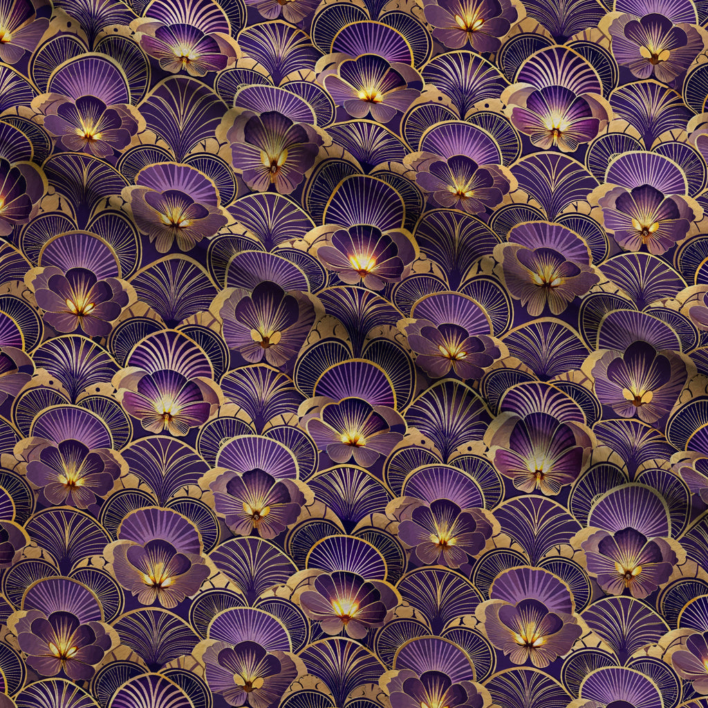 Gilded Jade Blooms Pattern 31 Minky Fabric — plush minky folded close-up preview (mv-minky-v1:lying)