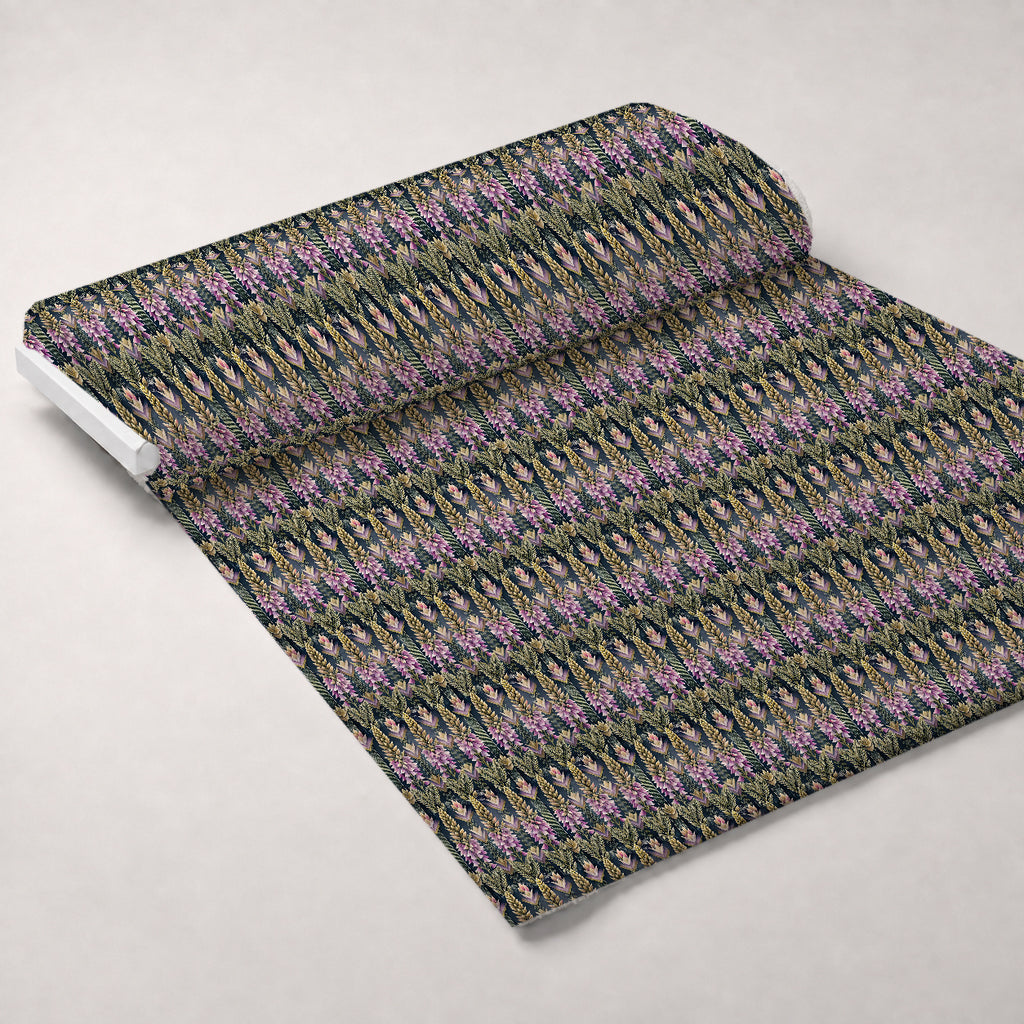 Gilded Jade Blooms Pattern 34 Minky Fabric — plush minky unrolled bolt preview (mv-minky-v1:bolt)