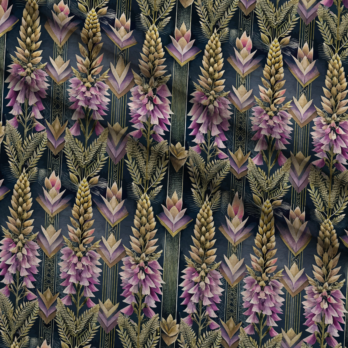 Gilded Jade Blooms Pattern 34 Minky Fabric — plush minky folded close-up preview (mv-minky-v1:lying)