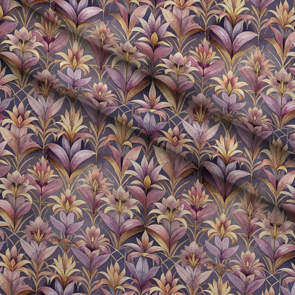 Gilded Jade Blooms Pattern 35 Minky Fabric — plush minky folded close-up preview (mv-minky-v1:lying)
