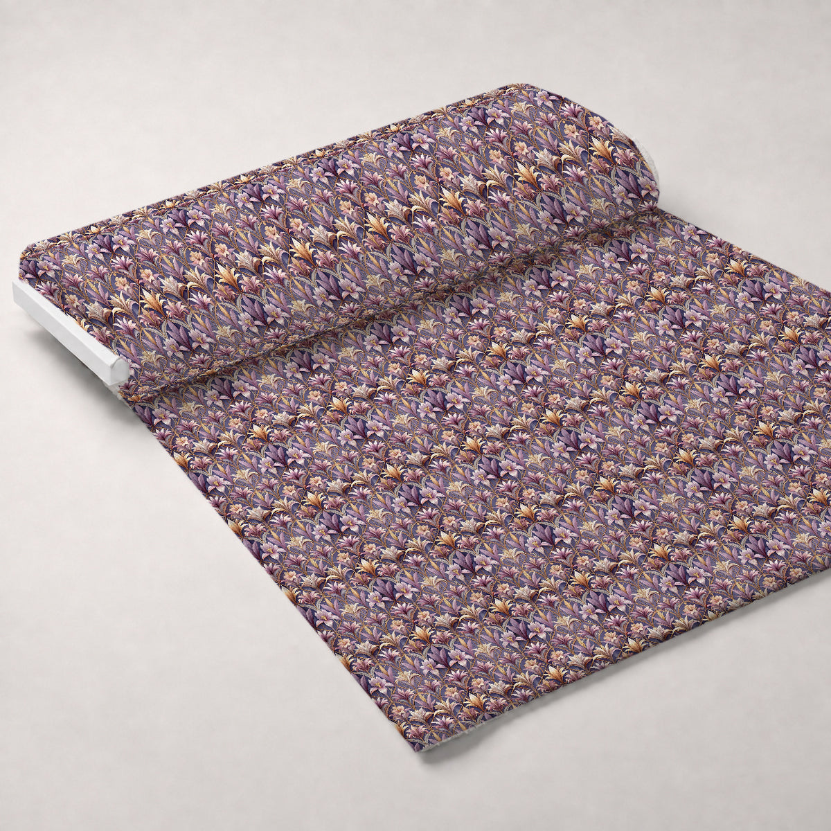 Gilded Jade Blooms Pattern 36 Minky Fabric — plush minky unrolled bolt preview (mv-minky-v1:bolt)