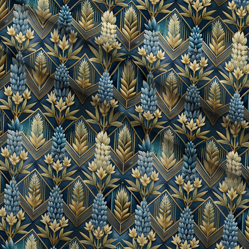 Gilded Jade Blooms Pattern 44 Minky Fabric — plush minky folded close-up preview (mv-minky-v1:lying)